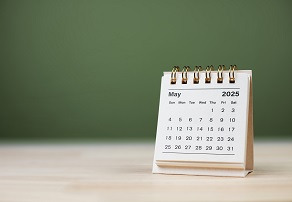 Agenda sur le mois de mai 2025